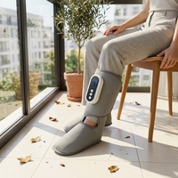 Bottes de massage des jambes à air comprimé avec chaleur et compression pour soulager la douleur, chaussures de massage des cuisses