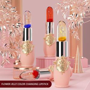 OEM lipstik Jelly bunga kristal pelembab tahan lama nutrisi, warna ajaib mengubah PH jernih suhu <span class=keywords><strong>Lip</strong></span> <span class=keywords><strong>Gloss</strong></span>/Balm - Product Image 5