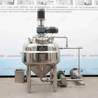 Bouilloire industrielle de mélange d'homogénéisation de crème 1000L 2000L mayonnaise anti-mousse sous vide machine de fabrication de miel