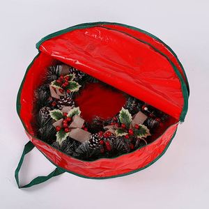 Factory Price <b>Storage</b> Bag Foldable <b>Christmas</b> <b>Tree</b> Wreath Xmas Compression Feature Designed Set - Product Image 4