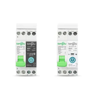 API TUYA MCB Zigbee con disyuntor inteligente de medición 16A 32A carril DIN para interruptor de Control remoto inalámbrico Smart Home de TONGOU