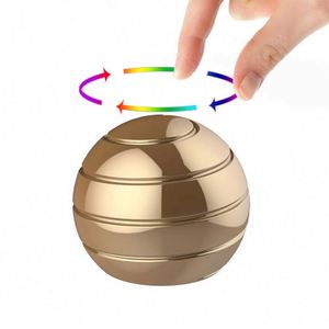 Toysrunner Gyroscope de bureau décompression, Fidget Spinner, Balle sensorielle cinétique, Jouet de bureau pour adultes et enfants, Certifié ASTM, Métal - Product Image 3