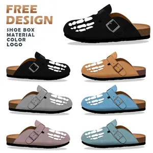 Hot Selling 2024 Fashion Men Slippers Outdoor Summer Rubber Soft Sole Flat Sandals Slippers Mules Men Shoes
