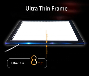Zzfy siêu mỏng dẫn Bảng vẽ vô cấp mờ nhanh chóng khô USB powered xách tay A4/A3 hình chữ nhật hộp Đèn khung nhôm - Product Image 2
