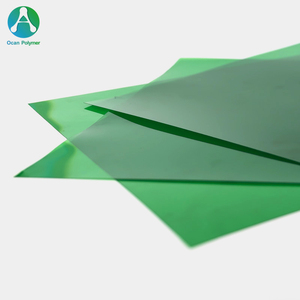Harga bagus A4 hijau penutup binding kaku lembar plastik pvc untuk penutup kertas