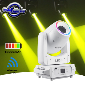 Bothlighting 1 unidad 100W BPM Foco Móvil con Batería, Luces DMX Inalámbricas Sharpy para DJ, Eventos, Escenarios, Bodas y Fiestas - Product Image 1