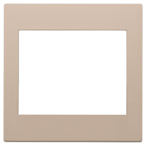 Wall <b>Switch</b> <b>Plate</b> 12.2 X 9 Cm Beige Frame With White Insert For Indoor Use - Product Image 1