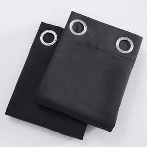 Rideaux occultants jaunes <span class=keywords><strong>pour</strong></span> chambre à coucher, à œillets, isolants thermiques, bloquant la lumière - Product Image 6