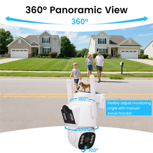 Câmera de Segurança Inteligente Controlada por Aplicativo com Áudio Bidirecional, Pan-Tilt, Alerta de Movimento em Nuvem, para Uso Interno/Externo, Solar, Visão Noturna - Product Image 5