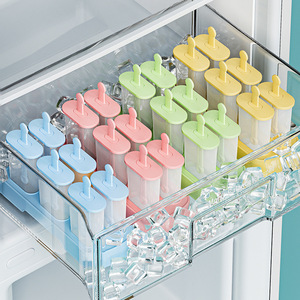 Moule à glaçons en plastique de qualité alimentaire pour usage domestique, moule à glaçons DIY avec plateau de base et bâtonnets - Product Image 3