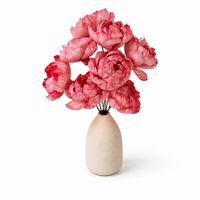 Fleurs de pivoine en bois de Sola écologiques faites à la main de 8 cm pour arrangements de mariage, bouquet de fleurs de Sola, art décoratif Wafa Home