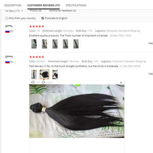 Extensions de Cheveux Synthétiques Super Promotion Fibre Premium 24 Pouces Résistantes à la Chaleur Tissage de Couleur Cheveux Lisses et Raides en Lots - Product Image 4
