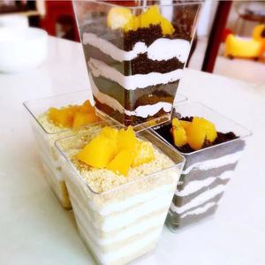 150ml plastic mousse cake jar