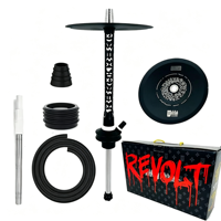 Kit complet de chicha moderne Misha en acier inoxydable et alliage d'aluminium, narguilé pour salon