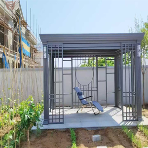 DEMEA Pergola motorisée bioclimatique en aluminium avec toit à persiennes réglable <span class=keywords><strong>Abri</strong></span> solaire extérieur étanche pour patio <span class=keywords><strong>jardin</strong></span> - Product Image 4