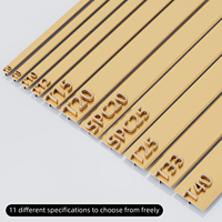 Large 6/8/10/12mm plat T moulage sol Transition diviseur barre métal bandes de jonction pour carrelage vinyle sol seuil bande bord garniture