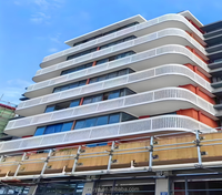 Panneau en aluminium perforé, façade en aluminium découpée au laser, revêtement architectural, mur-rideau perforé pour la décoration extérieure