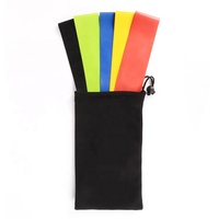 Lot de 5 bandes d'entraînement en boucle de résistance élastique pour l'entraînement des jambes.