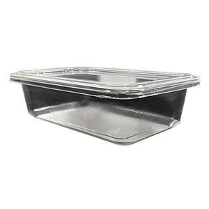 Boîte en plastique PP transparente jetable avec gaufrage et logo personnalisé pour le stockage des fruits, légumes et aliments à usage industriel - Product Image 1