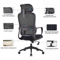 Chaise de bureau exécutive ergonomique en maille, nouveau design, mécanisme papillon, inclinaison moderne, hauteur réglable, couleurs personnalisables