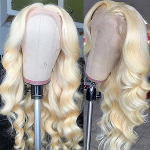 Pelucas de Cabello Virgen Brasileño Berrys, Densidad 180%, 13X6, Rubio 613, Ondulado, con Frente de Encaje Transparente para Mujeres Negras - Product Image 2