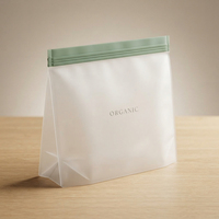 Sac en PEVA refermable résistant à l'humidité avec finition mate pour le stockage des aliments et l'organisation de la cuisine