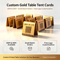 Placa de Número de Mesa Personalizada de Alta Gama en Latón/Acero Inoxidable, Grabada con Láser, con Código QR, para Hoteles, Bares y Cafés de Lujo