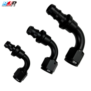 Raccordo a Gomito BJR Performance in Alluminio Nero di Alta Qualità, 90 Gradi, per Tubi Auto - Product Image 4