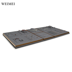 WEIMEI Vente en gros de présentoirs à bijoux en daim de luxe, présentoir de comptoir à bijoux en velours bleu - Product Image 4