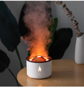 Difusor de Aroma de aceite esencial de llama de fuego 3D portátil de 360ml, humidificador de aire ultrasónico, difusor de llama de volcán para Hotel YS - Product Image 5