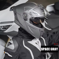 Nouveau casque de moto modulaire rabattable en ABS/PP/PC, certifié DOT, accessoires de course et de conduite