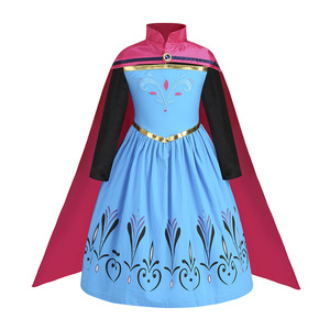 Robe de princesse Elsa de La Reine des Neiges pour enfant, costume d'Halloween - Product Image 2