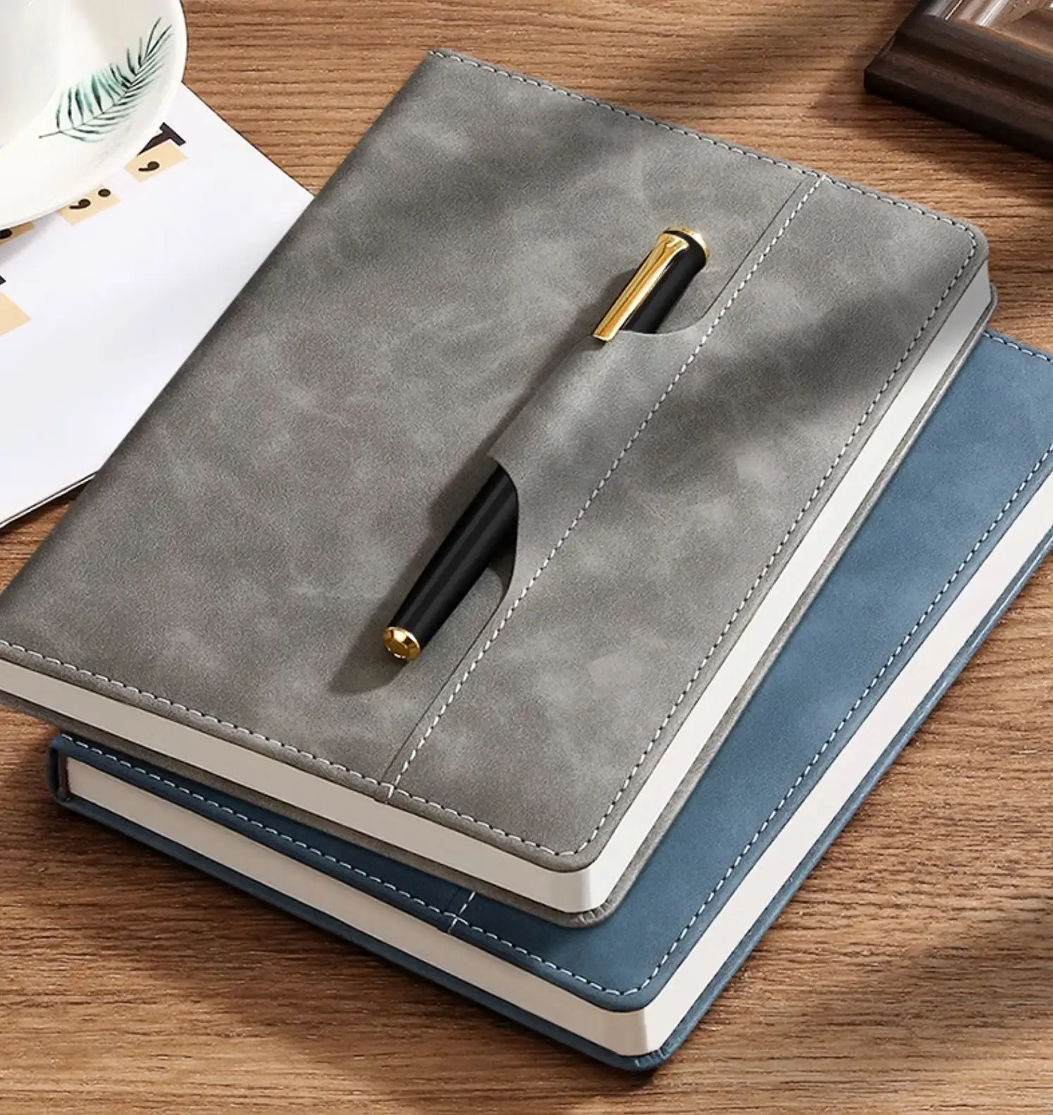 Copllent A5 Business Notebook Geavanceerde Zin Draagbaar Met Pen Insert Werk Record Pu Notebook
