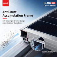 Meilleures ventes pour panneau solaire photovoltaïque Hi-MO 640-670W à haute efficacité HBC de type N pour module bifacial, cellule 210 mm, CE TUV