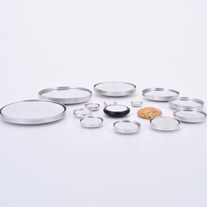 16L-90L <span class=keywords><strong>Flat</strong></span> <span class=keywords><strong>Back</strong></span> Dệt Kim Bao Phủ Nút Tròn DIY Earring/Tóc Phụ Kiện Scrapbooking Vải Bao Phủ Nút - Product Image 3