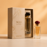 Boîte cadeau rigide personnalisée pour parfum avec votre propre logo, insert en éponge, impression de boîte de parfum de marque personnalisée, estampage à chaud du logo