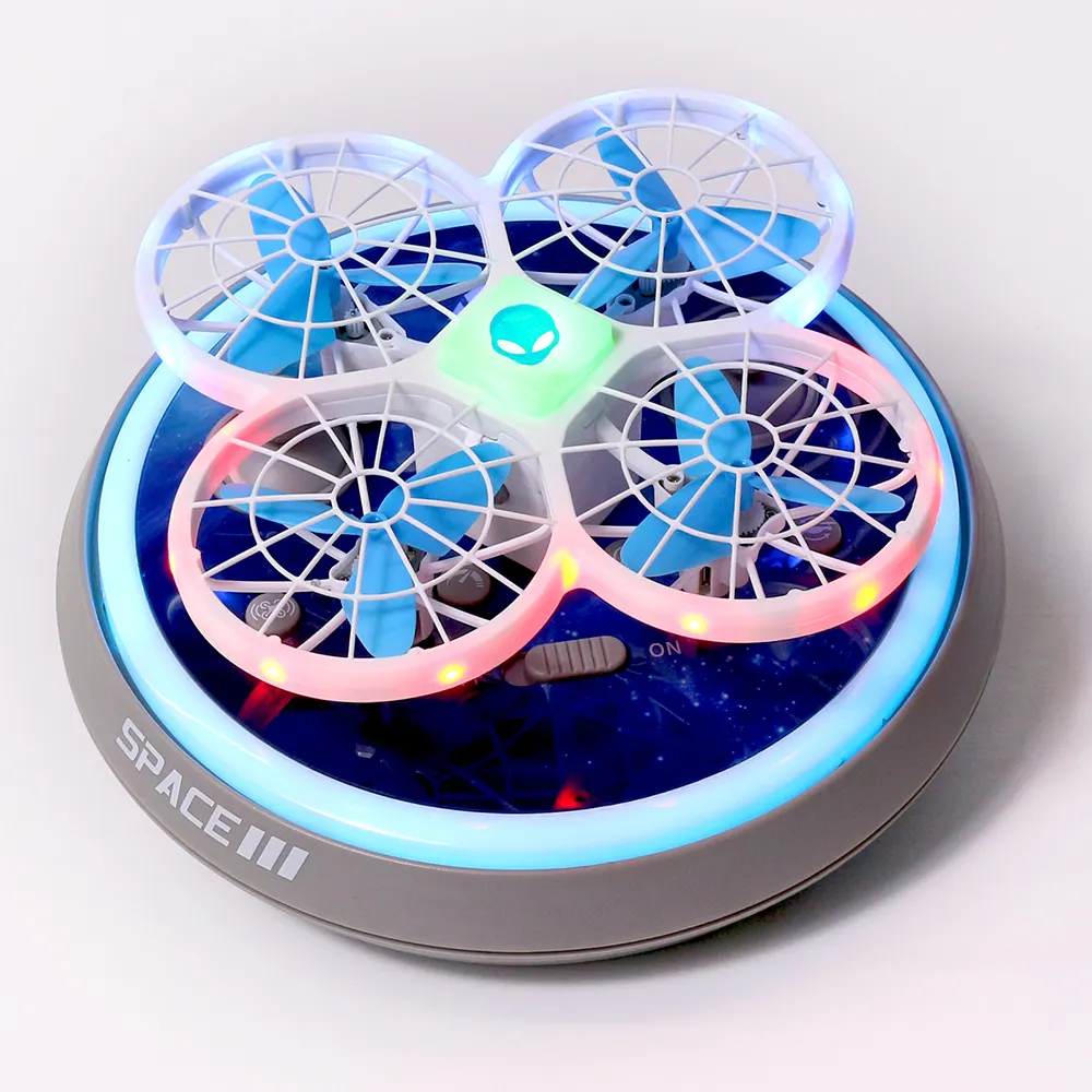 Customized Remote Control Light-Up Toy UFO Mini RC Quadcopter Drone with Colorful LED
