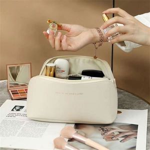 Wholesale Custom Logo Printed PU Makeup <b>Cosmetic</b> Bag Lady Style Travel <b>Organizer</b> with Zipper Closure Geometric Pattern - Product Image 5