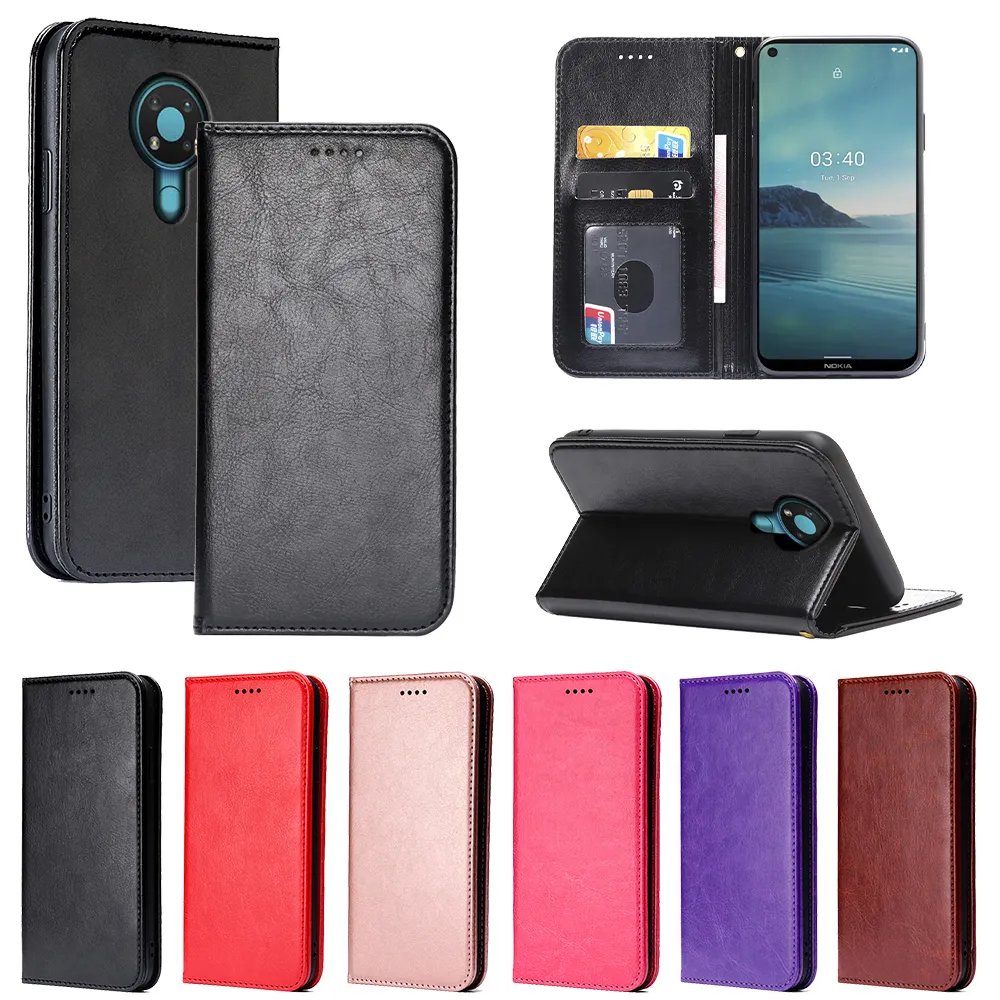 New Arrival Multifunction Card Slots Wallet Back Cover Phone Case PU Leather Case For Nokia 2.1 3.1 5.1 6.1 Plus 7Plus 4.2 3.2