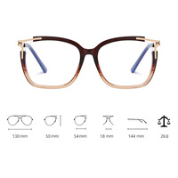 Gafas clásicas de bloqueo de luz azul para damas River Optical Blue Cut Anti-Ray Diamond Face Shape Match Gafas de computadora