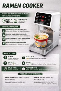 Máquina Inteligente para Cocinar Fideos Instantáneos, Calentamiento Automático de Agua, Ideal para Tiendas de Conveniencia, ¡Oferta! - Product Image 4