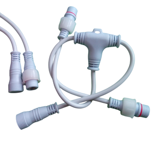 สายเคเบิลกันน้ำ M12 2-core ตัวผู้และตัวเมีย22 AWG 3-core กันน้ำปลั๊ก FT4LED ขั้วต่อสายไฟ - Product Image 3