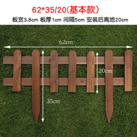Paneles de Cerca de Madera para Jardín, con Punta en Pico, Carbonizados, Anticorrosivos, de 62x35 cm, para Jardín de Flores de Villa, Venta al Por Mayor
