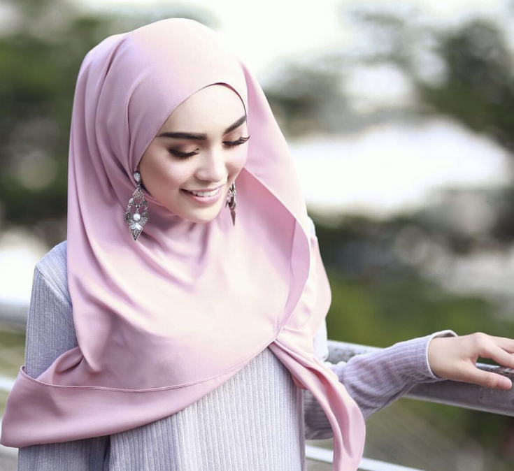 Y-Z de seda satinada para mujer, hijab musulmán sexy árabe, venta al por mayor, nuevo