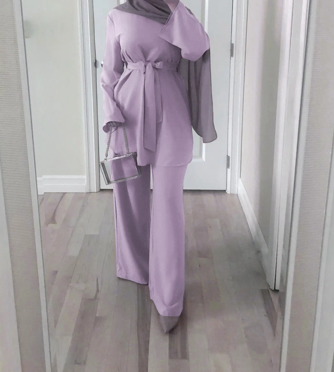 New Eid Dubai Türkei einfarbig einfach bescheiden Kaftan islamische Kleidung Frauen muslimisches Kleid Abaya