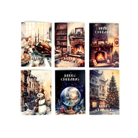 Cartes de vœux personnalisées pour les fêtes, décorations, cadeaux, designs classiques, cartes de Noël uniques, cartes de remerciement avec enveloppes et autocollants