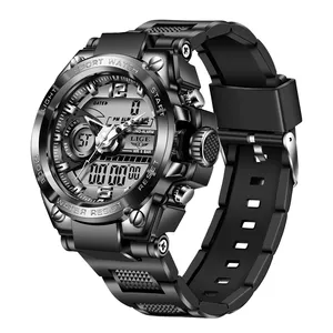 LIGE 2023 New Digital Watch 50m Waterproof Wristwatch LED Quartz Clock Sport Watch Male Big Watches Luminous