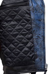 Abrigo Largo de Cuero Genuino Azul Llama 100% Personalizado para Hombre, Estilo Largo, Marca Privada OEM, Prenda Exterior Elegante y de Lujo - Product Image 6