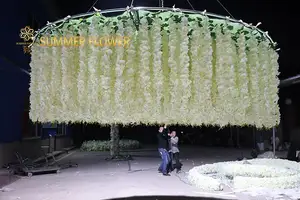 Artificial Flowers For Decoration Ceiling Indoor Artificial Faux Flower Wedding Ceiling Flower Decoration Decor Flower For Event