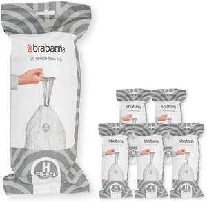 Cuatom <span class=keywords><strong>Brabantia</strong></span> PerfectFit Bin Liners Multipack Bolsas de basura de plástico grueso con cinta de corbata Bolsas con asas de cordón - Product Image 5